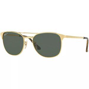 RAY-BAN SUNGLASSES SIGNET RB3429M 001/58 GOLD/GREEN G-15 LENS 58MM